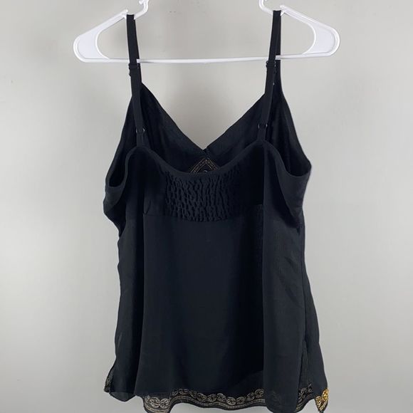 Ashley Stewart spaghetti strap tank top jeweled bedazzled - Picture 4 of 5